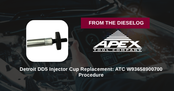 Detroit DD5 Injector Cup Replacement: ATC W93658900700 Procedure